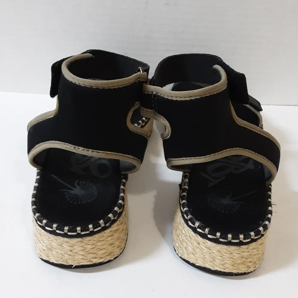 OTBT Reflector espadrilles Women's Black vacations beach casual office Y2K 11M
